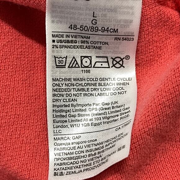 Gap Polo Shirt Men Size Large L Pink Short Sleeve Cotton Blend SMALL STAIN - Picture 4 of 7